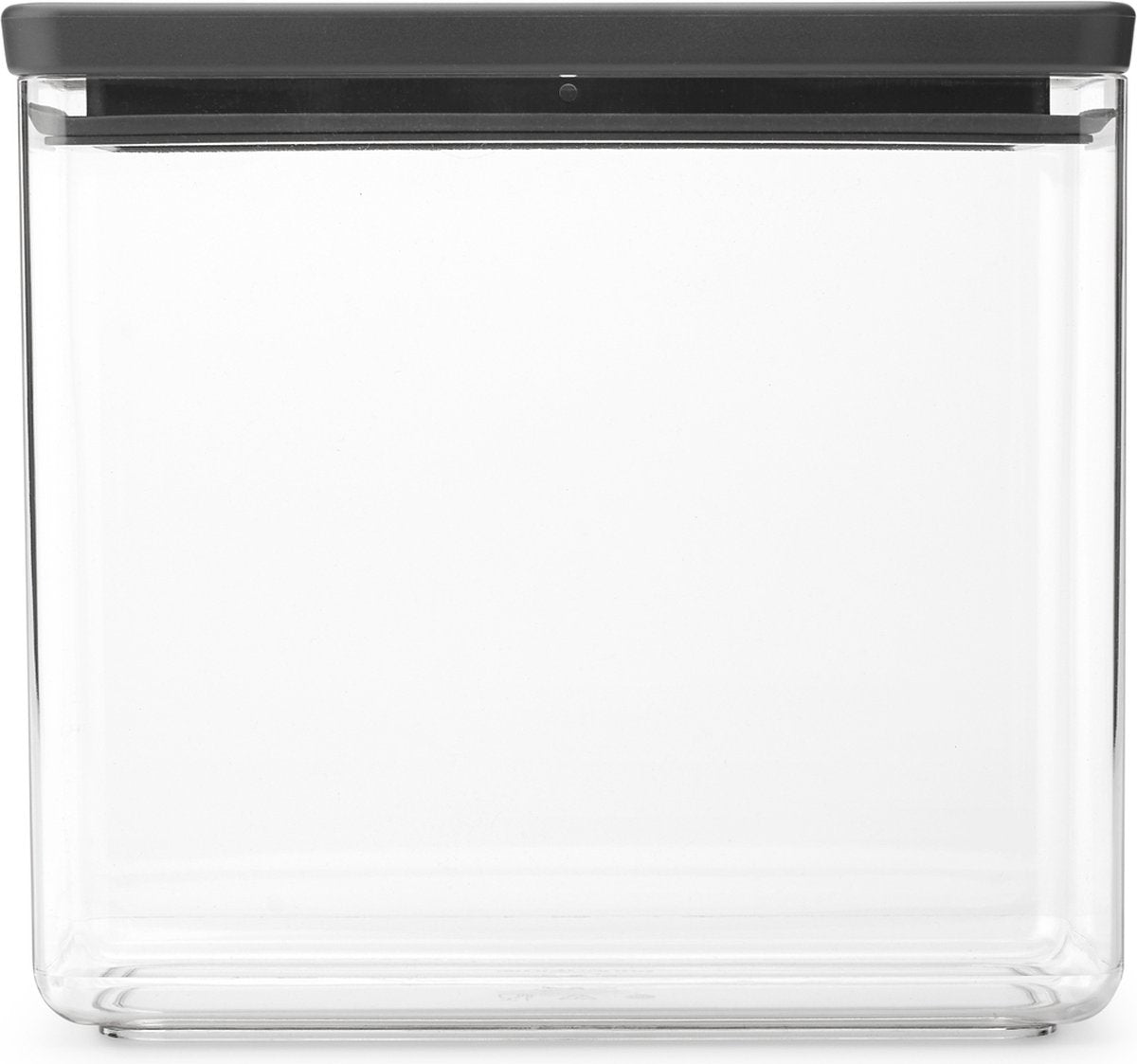 Brabantia leckere+ Vorratsdose – stapelbar – 3,5 l – dunkelgrau