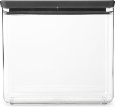 Brabantia leckere+ Vorratsdose – stapelbar – 3,5 l – dunkelgrau