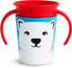 Munchkin Miracle 360 Trinkbecher – Wildlove Trainerbecher – auslaufsicherer 360°-Becher – Übungsbecher für Baby und Kind – 177 ml – Eisbären-Edition