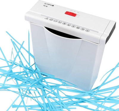 Olympia PS36W - Aktenvernichterstreifen 7l p2 bis zu 6 Blatt weiß