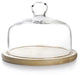Ibili 18 cm Glasplatte mit transparentem Holzsockel