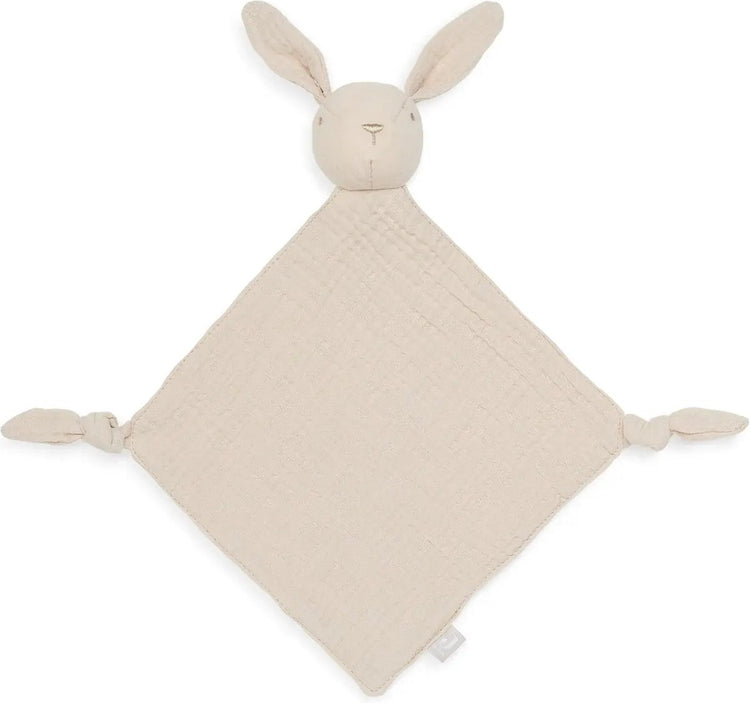 Jollein - Schnullertuch Hasenohren (Nougat) - Schnullerkuscheltier, Schnullertuch Baby, Schnullertuch - Baumwolle
