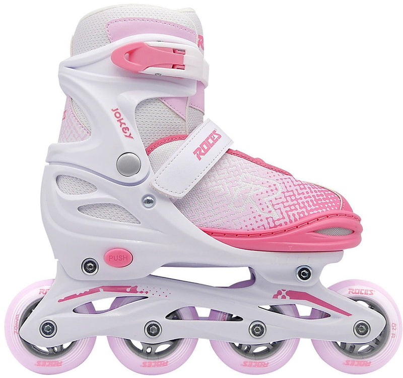 Roces Jokey x Mädchen Inline-Skates weiß rosa 26-29