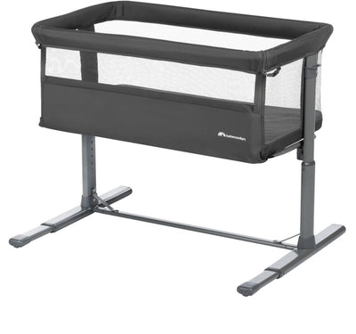 Bebeconfort Zina Beistellbett – Mineralgraphit – 2-in-1-Babybett – höhenverstellbar