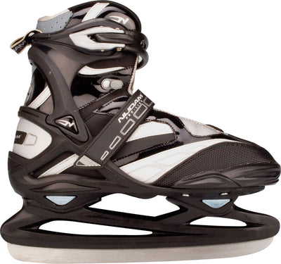 Nijdam Eishockey-Skate Pro-Line – Semi-Soft-Schuh – Schwarz Silber – 37
