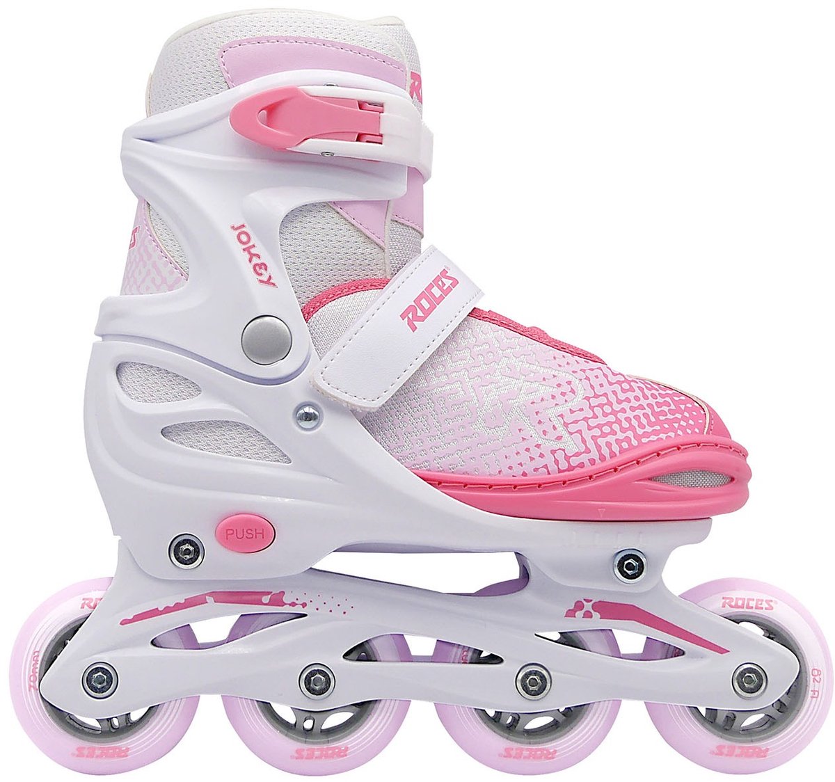 Roces Jokey x Mädchen Inline-Skates weiß rosa 30-33
