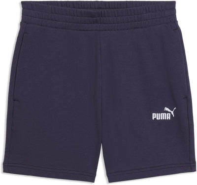 Puma ess klein Nr. 1 Logo 5'' High-Waist Shorts Tr(s) Damenhose – tiefes Pflaume