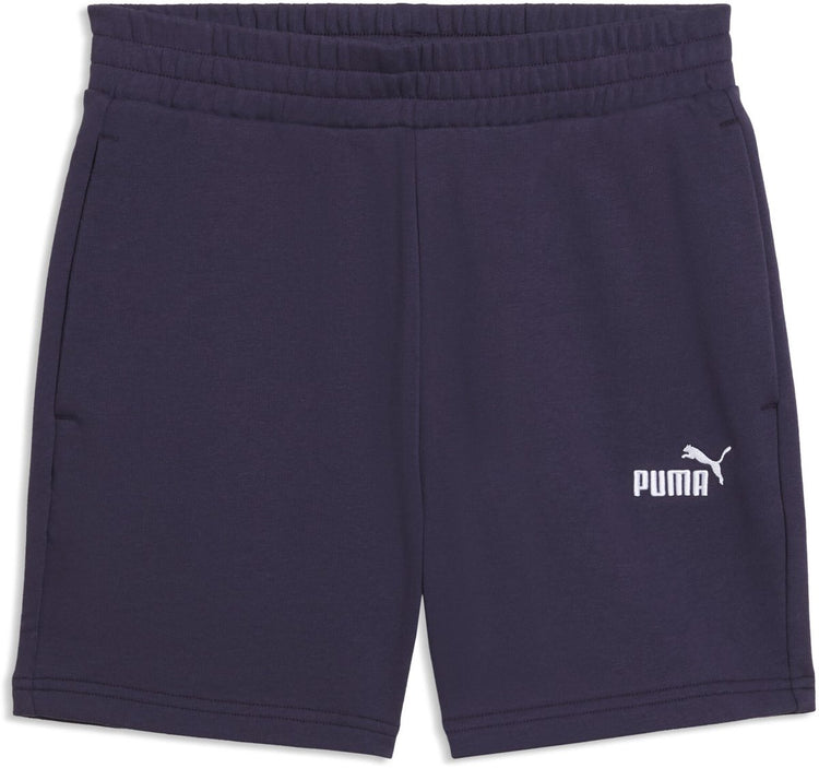 Puma ess klein Nr. 1 Logo 5'' High-Waist Shorts Tr(s) Damenhose – tiefes Pflaume