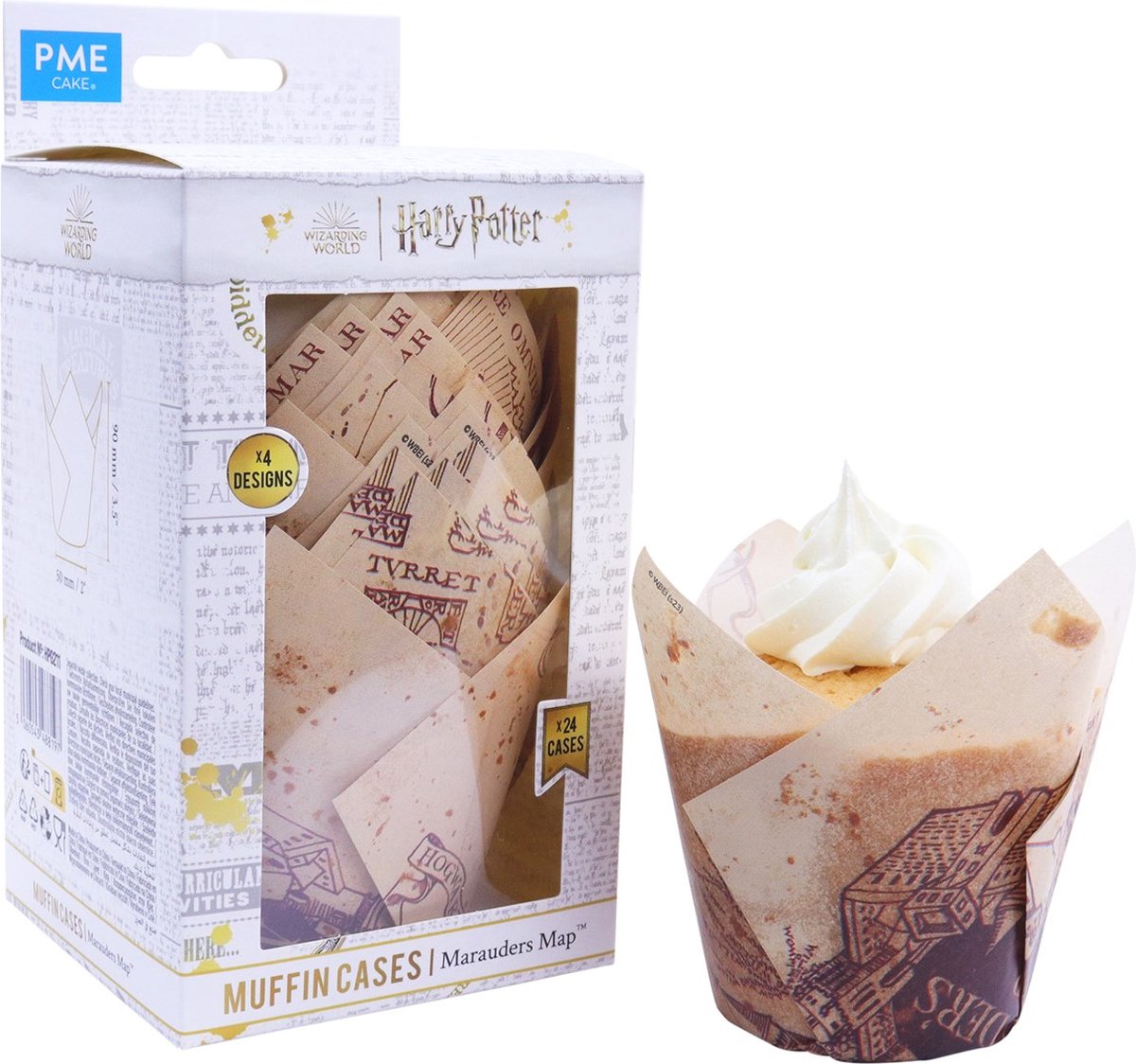 Pme tulpenförmige Muffinförmchen – Harry Potter Marauders Map
