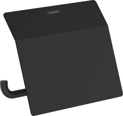 Hansgrohe addstoris Toilettenpapierhalter mit Klappe mattschwarz