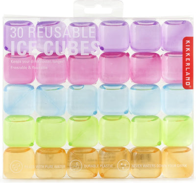 Kooduu Frogland wiederverwendbare Eiswürfel – 30er-Set – Eiswürfelform – Farbe – Sommer – Cocktails