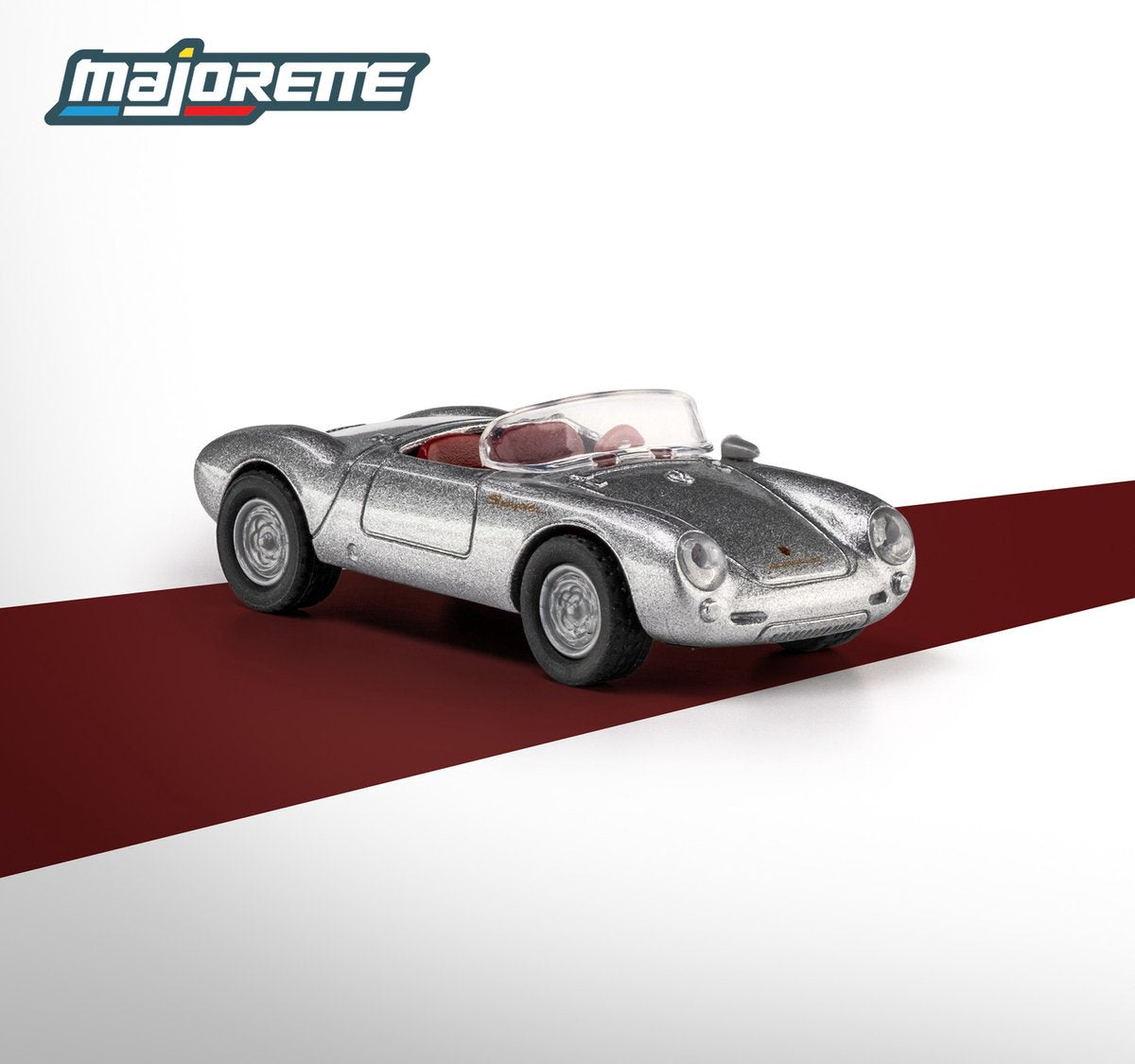 Majorette Porsche 550 Spyder '55, Silber (Sammlung)