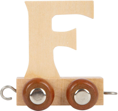 Kleiner Fuß - Holzschrift - F - 12 Stücke