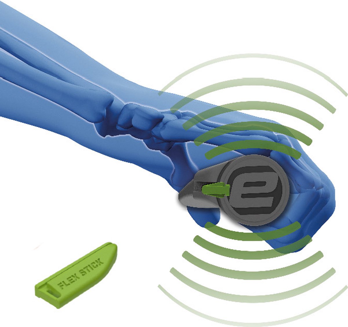 EC Active Flex Griff - Ergonomische - Verstellbare Härte - Komfort - Schwarz