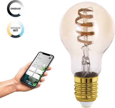 Eglo connect.z smarte LED-Lampe – E27 – ø 6 cm – einstellbares weißes Licht – dimmbar – Zigbee