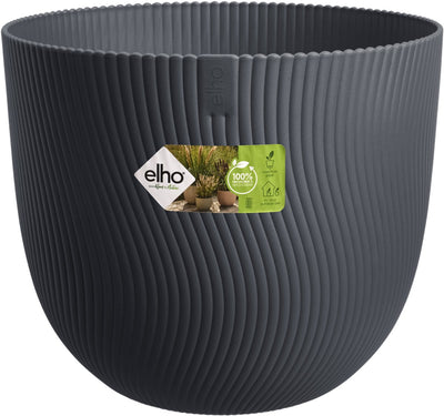 Elho Sereh rund 60 – großer Blumentopf für drinnen und draußen – 100 % recycelter Kunststoff – ø 59 x H 50,6 cm – Anthrazit