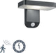 Rl lebe dein Licht Reality Esquel - Wandleuchte - Anthrazit - inkl. 1x SMD 4,5 W - Bewegungssensor - Solar - Solarenergie - kabellos - Außenbeleuchtung - IP44