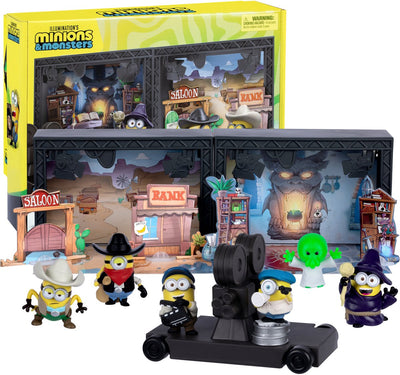 Moose Toys Schergen Monster – großer Studiobereich mit 2 Filmstudios – inkl. 6 Minions-Figuren
