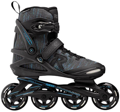 Roces Weft Thread 84 Inline-Skates Erwachsene – 4x84mm Rollen – Fitness-Inline-Skates – Schwarz Blau – Größe 38