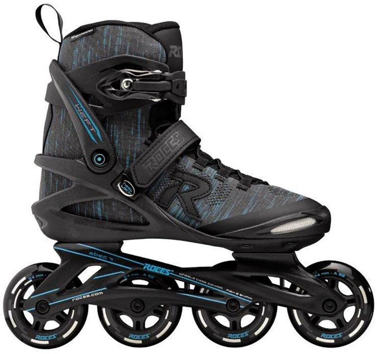 Roces Weft Thread 84 Inline-Skates Erwachsene – 4x84mm Rollen – Fitness-Inline-Skates – Schwarz Blau – Größe 38