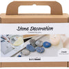Creativ Company Mini-Hobby-Set Steindekoration, blau, 1 Box