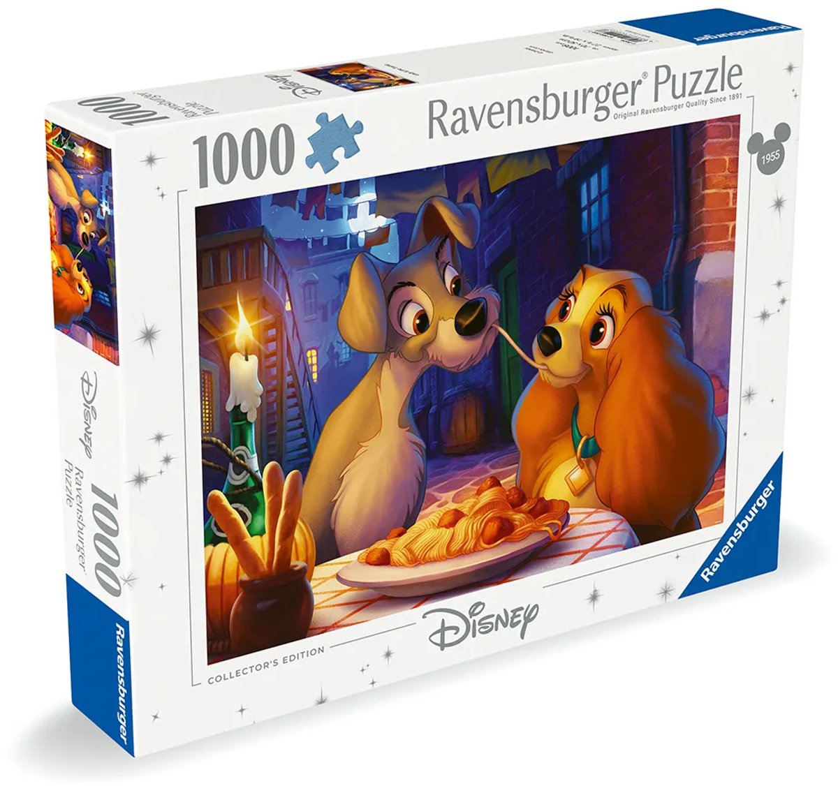Ravensburger Puzzle Disney Lady und der Vagabund 1000 Teile Erwachsene.