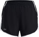 Under Armour ua Fly by 3'' Shorts – Blk Damen-Sporthose – Schwarz – Weiß – reflektierend