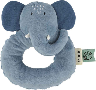 Trixie Rassel – Mrs. Elefant – Kuscheliges Babyspielzeug mit Knistergeräusch – Sinnesspielzeug – ab 3 Monaten