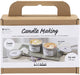 Creativ Company Mini-Hobby-Set zur Kerzenherstellung, Sojakerze mit Aventurin und Amethyst, cremefarben, gebrochenes Weiß, 1 Box