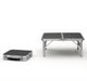 Stille. Outdoor Hush Outdoor-Campingtisch – klappbar mit Griff – leicht – verstellbar – 60 x 40 x 26,5 cm
