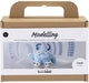 Creativ Company Mini-Hobby-Set Bildhauerei, Monster Bobby, hellblau, 1 Box