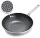 Greenpan Apex-Wok – 28 cm – PFAS-frei – Induktions-Wok – Keramik – Wabenstruktur – ofenfest bis 220 °C – spülmaschinenfest – Edelstahlgriffe – Edelstahl