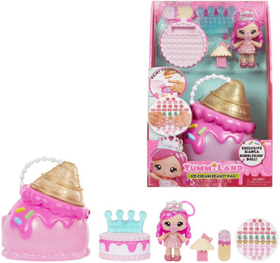 Yummiland Beauty Bag Playset + Lip Gloss Doll Ice Cream Beauty Bag