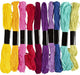 Creativ Company Stickgarn, Stärke 1 mm, bunt, 10x8 m 1 Box