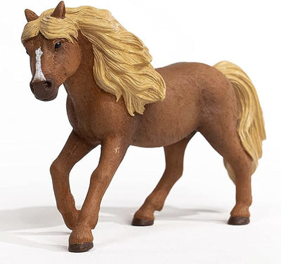 Schleich Horse Club Islandpony Hengst Spielfigur braun.