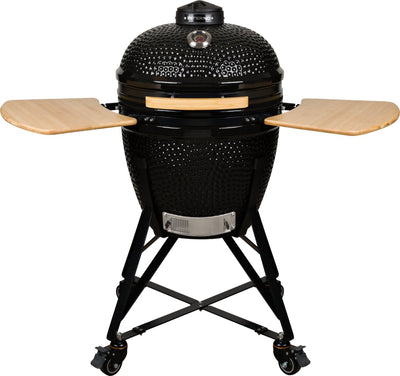 Großer Inferno-Kamado-Grill – Grillfläche 47 cm – Schwarz