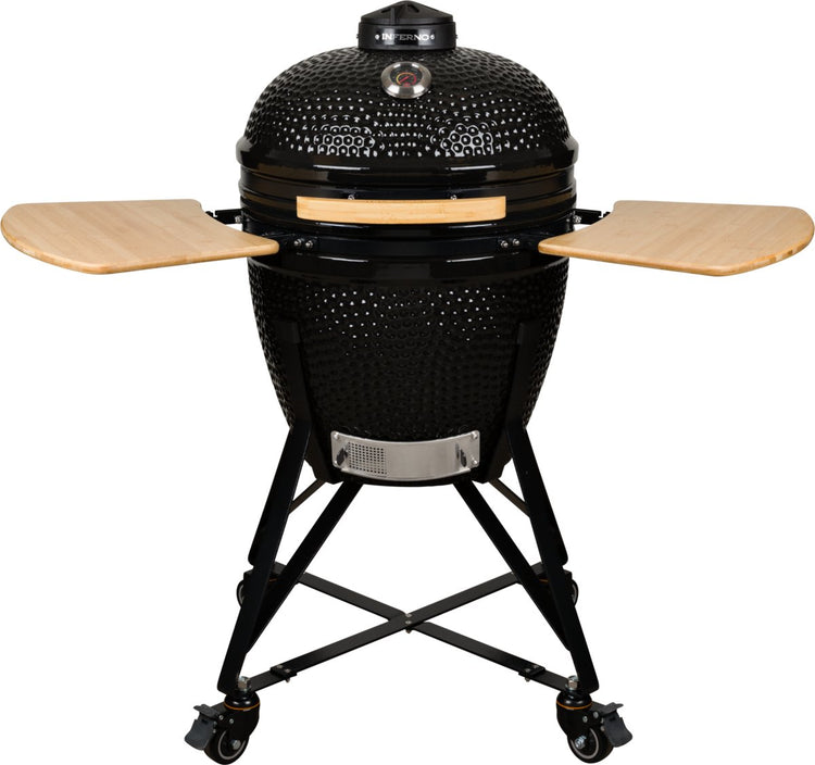 Großer Inferno-Kamado-Grill – Grillfläche 47 cm – Schwarz