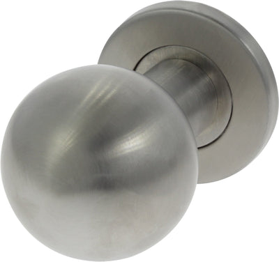 Starx-Haustürknauf – feststehend – rund – 52 mm – Edelstahl