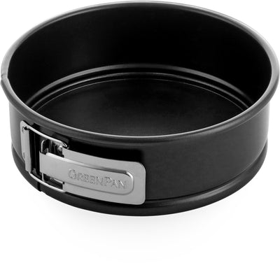 Greenpan Bistro-Kuchenform – 20 cm – PFAS-freie Antihaftbeschichtung – Backform aus Keramik – ofenfest bis 230 °C – schwarz