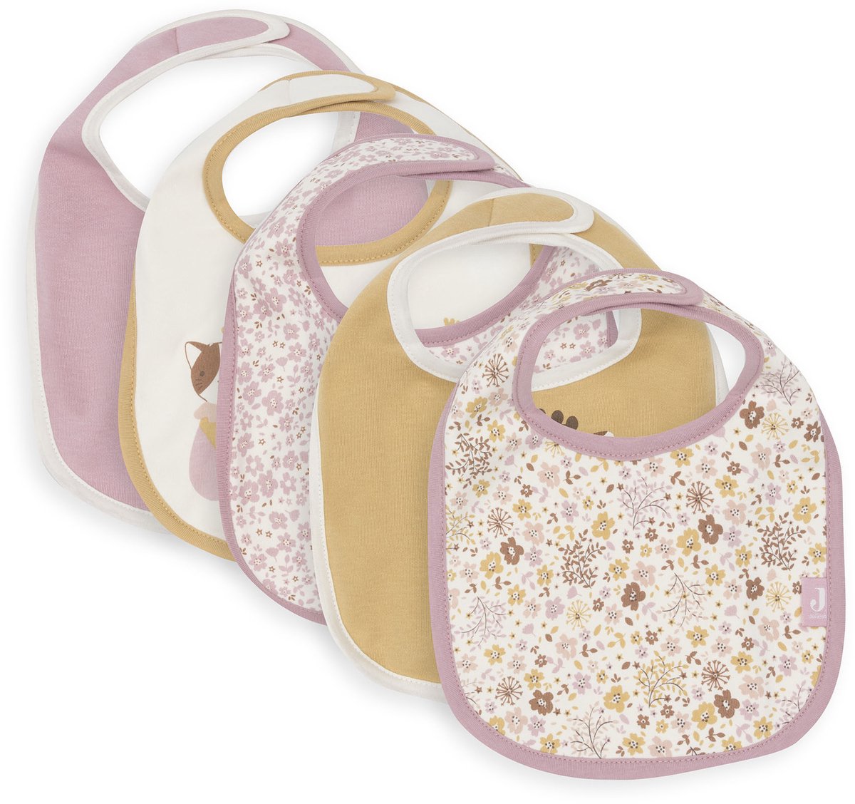 Jollein Lätzchen wasserdicht – 5 Stück – 30 cm – Blumenfeen