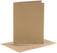 Creativ Firmenkarten und Umschläge, Kartengröße 10,5x15 cm, Umschlaggröße 11,5x16,5 cm, 110+230 gr, natur, 6er Set 1 Box