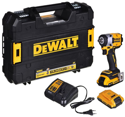 Dewalt-Werkzeuge – 18-V-Akku-Schlagschrauber, 2x Akku 2,0 Ah XR, Ladegerät DCF921D2T