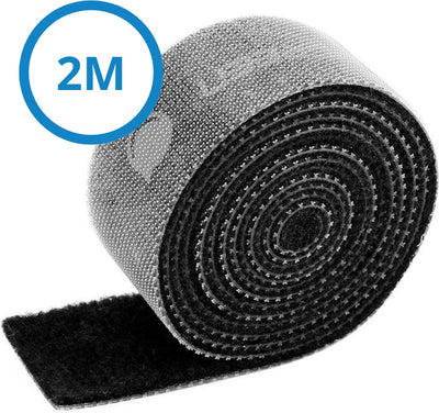 Ugreen Kabel-Organizer mit Klettverschluss, 2 Meter – perfekte Kabelmanagement-Lösung – einfach zuschneidbar