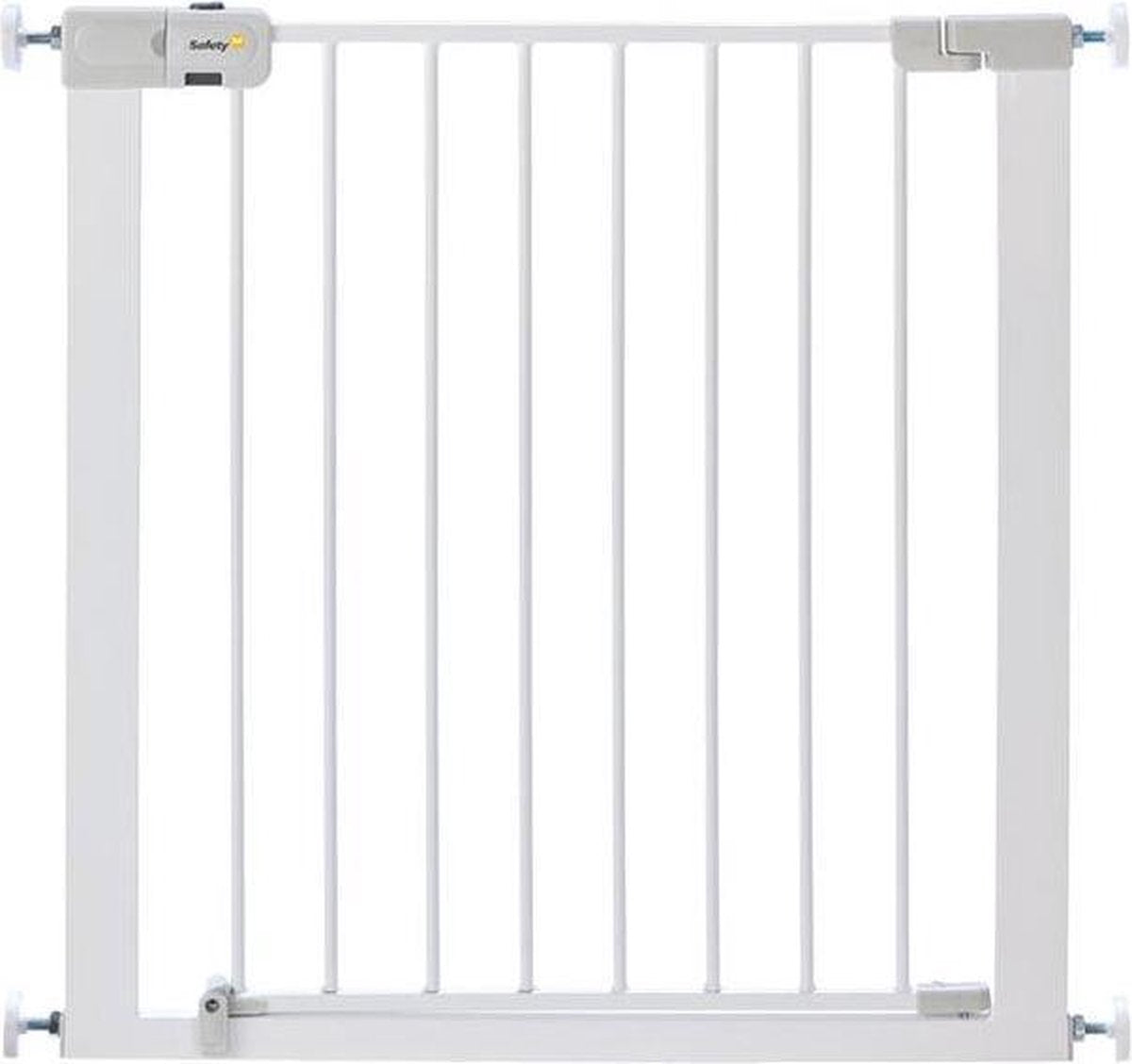 Safety 1st Easy Close Metall-Treppenschutzgitter – 73 bis 80 cm – erweiterbar – Klemmmontage – weiß