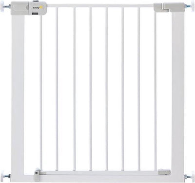 Safety 1st Easy Close Metall-Treppenschutzgitter – 73 bis 80 cm – erweiterbar – Klemmmontage – weiß