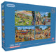 Gibsons – Ruf den Tierarzt (von Trevor Mitchell) – 4×500 Teile 48×34cm (B×H) – Puzzle für Erwachsene