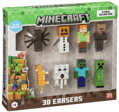Minecraft 3D-Radiergummi-Set MC4070B 8-teilig