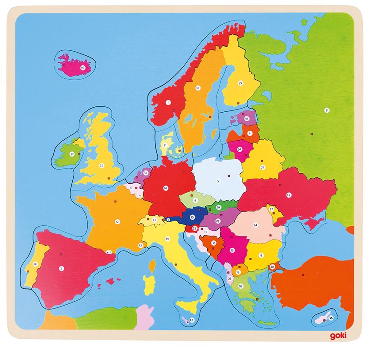 Goki Holzrätsel Europa