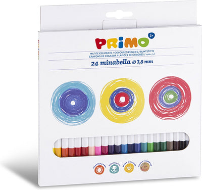 Primo - 24 Minabella-Buntstifte ø3,8 mm in Box