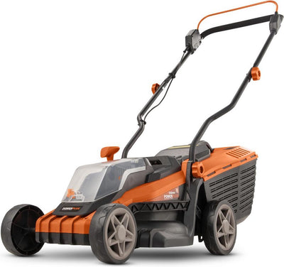 Powerplus Dual Power Akku-Rasenmäher POWDPG75561 – 20 V, 340 mm ø Rasenmäher, ohne Akku und Ladegerät, mit Grasfangsystem und Heckauswurf